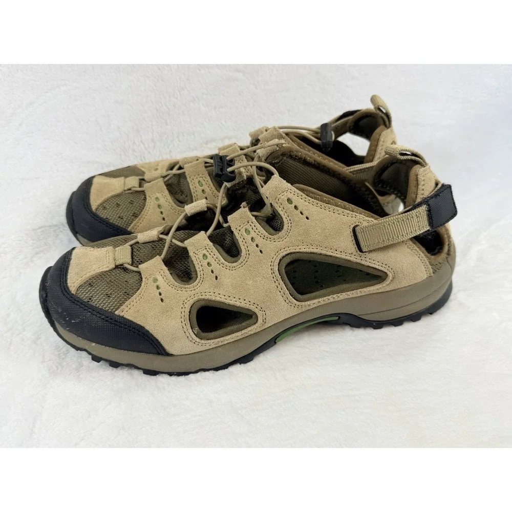 Lands' End Women's Hiking Trek‎ Water Sandals Size 10 Brown Tan Style 191511